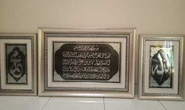 Dijual Satu Set Kaligrafi Asli Perak