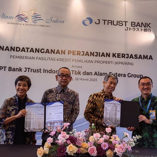 Optimis Sektor Properti Kembali Meningkat, JTrust Bank Tandatangani Perjanjian Kerja Sama dengan Alam Sutera Group