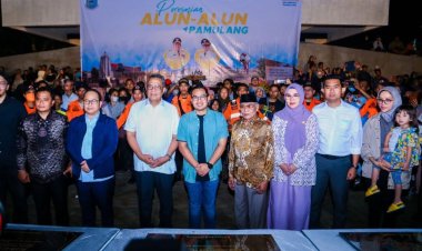 Benyamin Resmikan Alun-alun Pamulang untuk Kebutuhan Ruang Terbuka Hijau