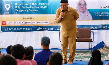 Hadiri Santunan Anak Yatim, Ini Pesan Benyamin Buat Anak-anak di Tangsel