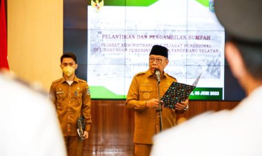 Ratusan Pejabat Administrasi dan Fungsional di Tangsel Dilantik, Benyamin: Jabatan Itu Amanah