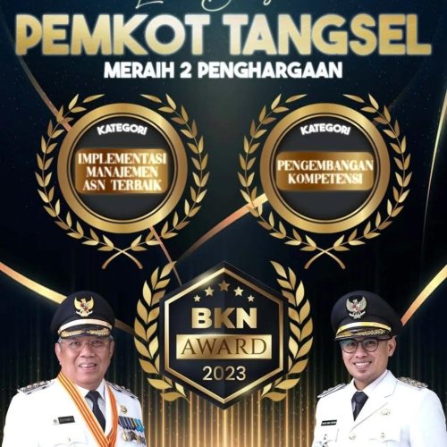 Pemkot Tangsel Raih Dua Penghargaan di Ajang BKN Award 2023