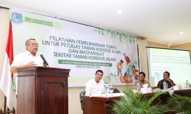Buka Pelatihan untuk Petugas Pemeliharaan Taman, Benyamin Berharap Tangsel Jadi Kota yang Indah