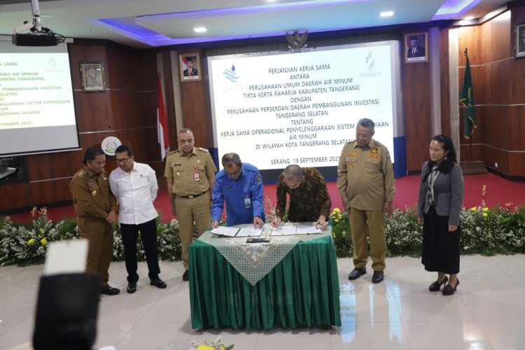 Perumdam TKR – Perseroda PITS Sepakati Kerjasama Penyelenggaraan Sistem Penyediaan Air Minum di Wilayah Tangerang Selatan