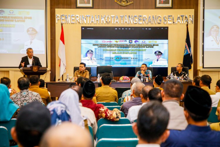 Sosialisasi SP4N-LAPOR, Benyamin Harap Masyarakat Tangsel dapat Mengerti dan Pahami Tata Cara Pengaduan