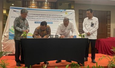 PT. Indah Kiat Pulp & Paper Tandatangani Perjanjian Pembelian Captive Power PLN UID Banten