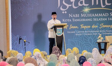 Peringatan Isra Mikraj 1445 H, Bambang Noertjahjo: Tangsel Bisa Jadi Contoh Kota yang Harmonis