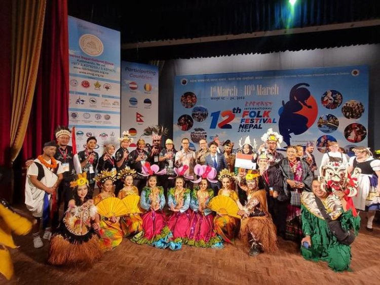 Jadi Perwakilan Indonesia di Ajang International Folk Festival 2024 di Nepal, Delegasi Tangsel Tampil Memukau