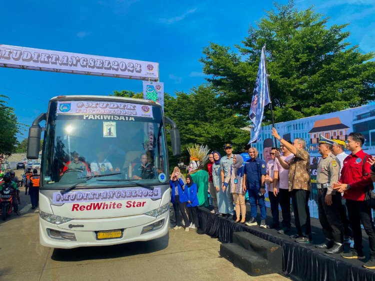 Lepas 904 Peserta Mudik Gratis Pemkot Tangsel, Benyamin: Insha Allah Tahun Depan Kita Lanjutkan