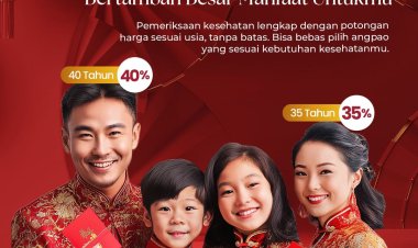 Rayakan Tahun Baru Imlek 2025, Eka Hospital Beri Diskon Pemeriksaan Kesehatan Pasien Berdasarkan Usia
